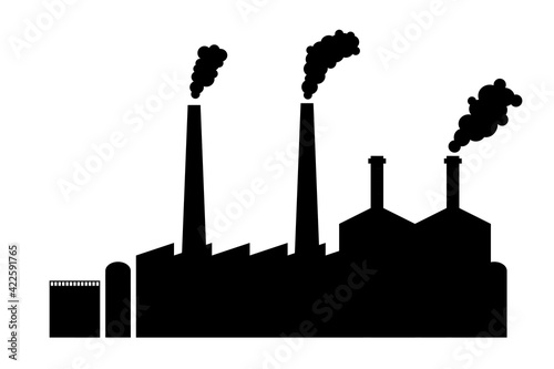 Simple Factory silhouette vector design