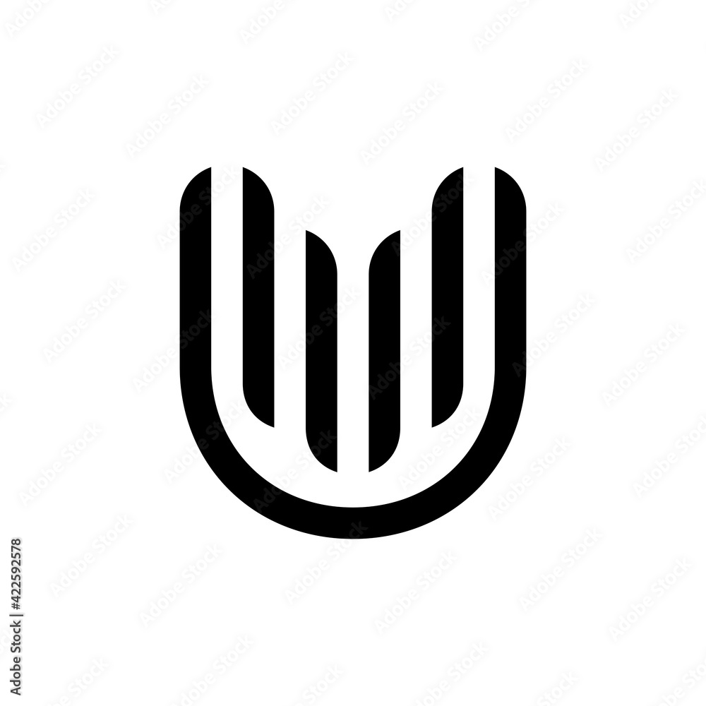 Letter U logo. Icon design. Template elements - vector sign Letter U logo. Icon design. Template elements - vector sign