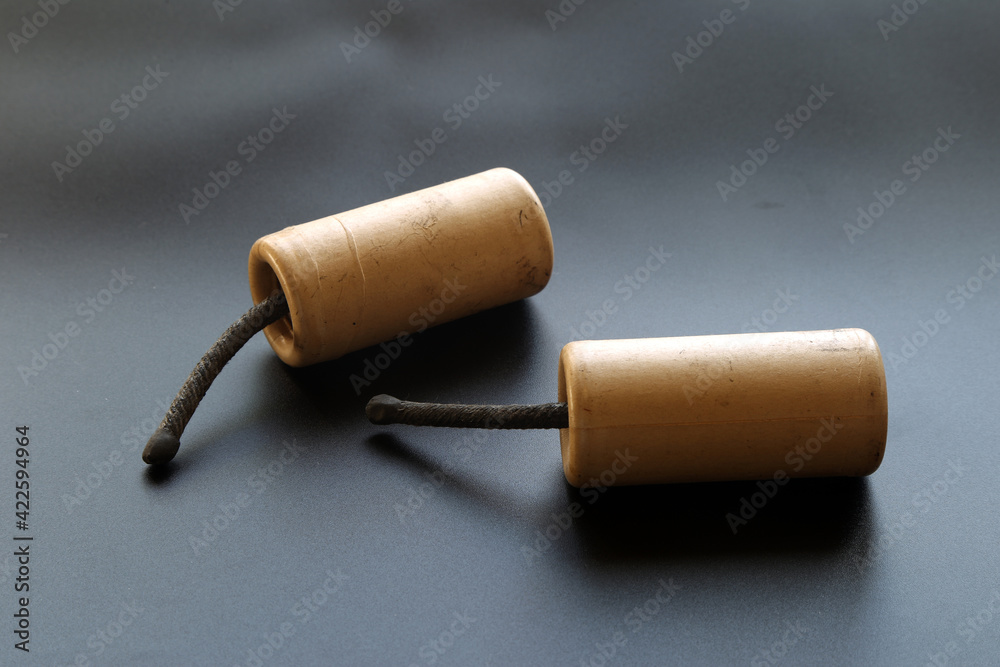army explosives on a black background