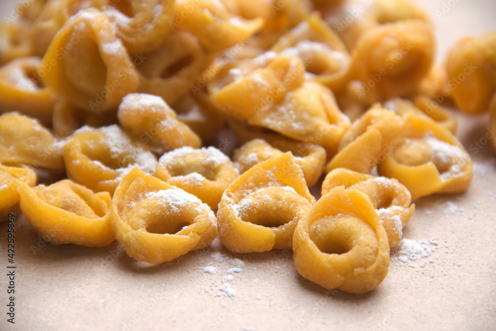 Handmade Cappelletti a form of tortellini from Romagna of Emilia Romagna Handmade Cappelletti a form of tortellini from Romagna of Emilia Romagna