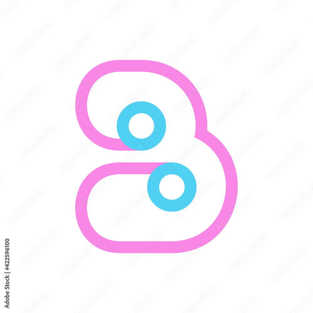 Letter B logo. Icon design. Template elements - vector sign Letter B logo. Icon design. Template elements - vector sign