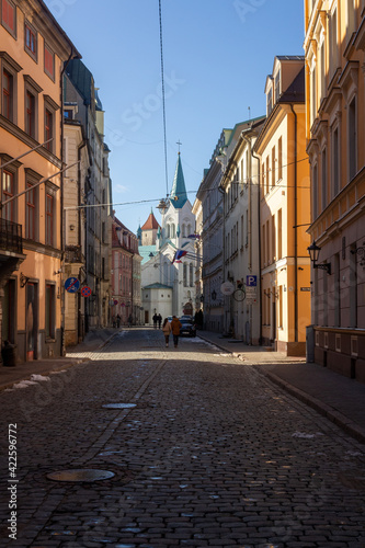 narrow street country