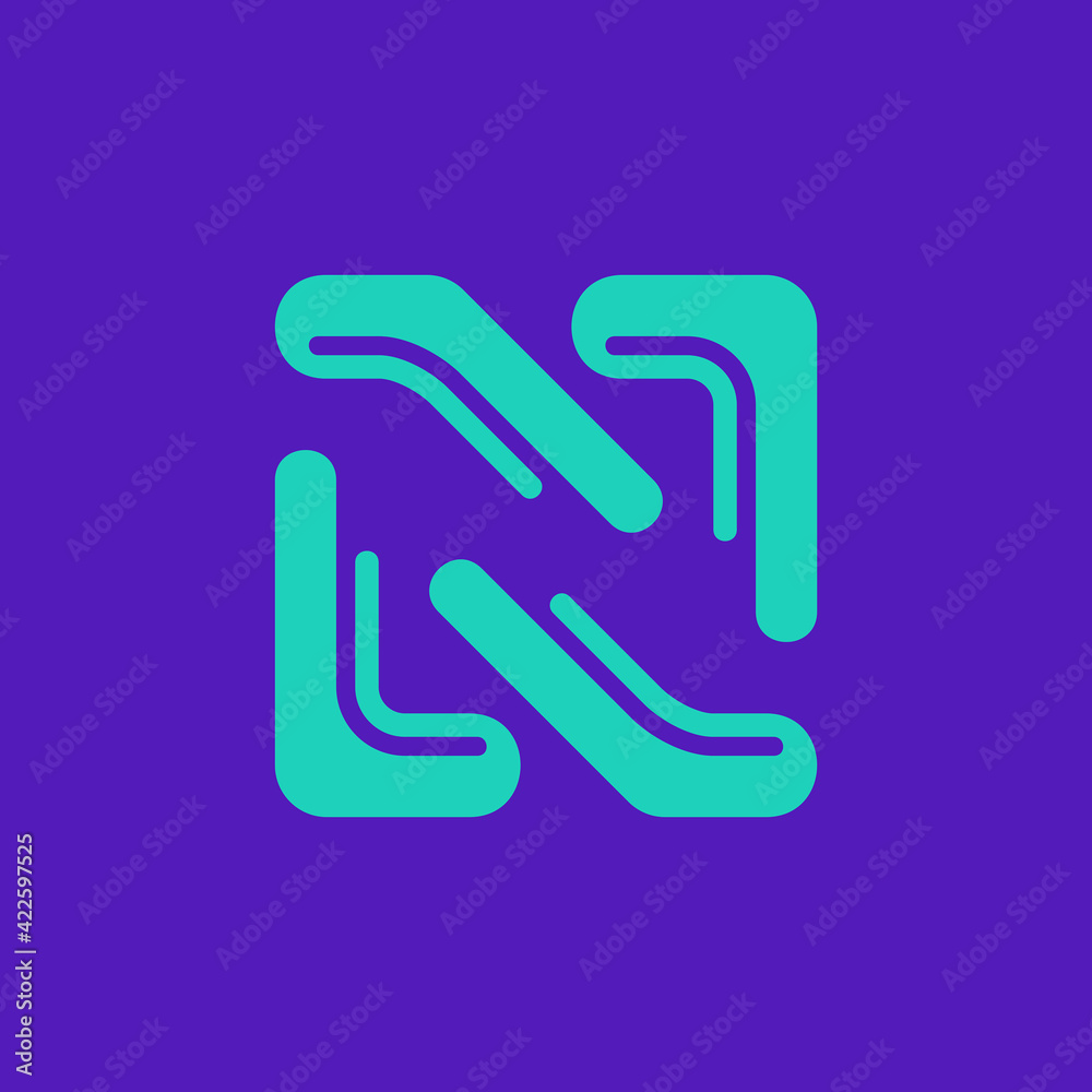Letter N logo. Icon design. Template elements - vector sign Letter N logo. Icon design. Template elements - vector sign
