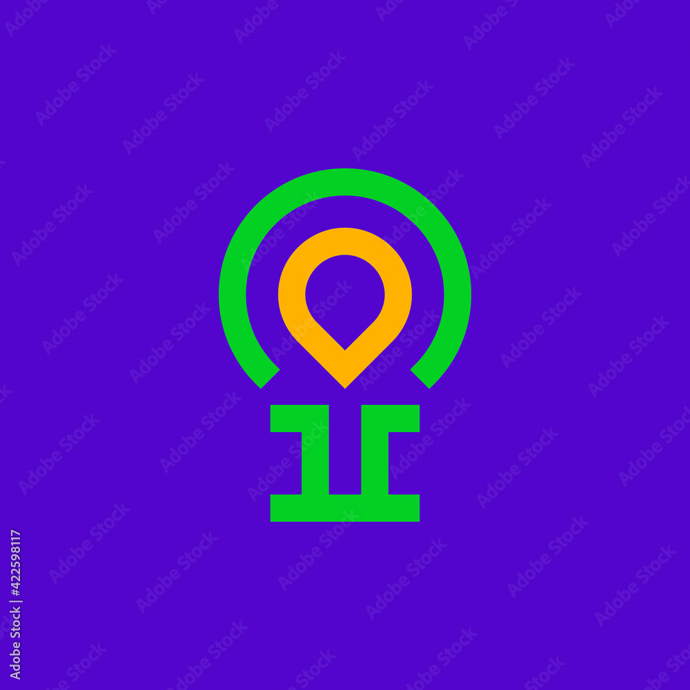 Letter I logo. Icon design. Template elements - vector sign Letter I logo. Icon design. Template elements - vector sign