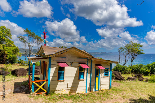 The House of the convict (Maison du Bagnard), Le Diamant, Martinique, French Antilles photo