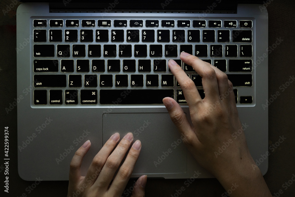 typing on laptop typing on laptop