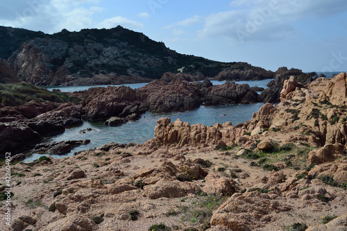 Veduta della costa di Cala Sarraina