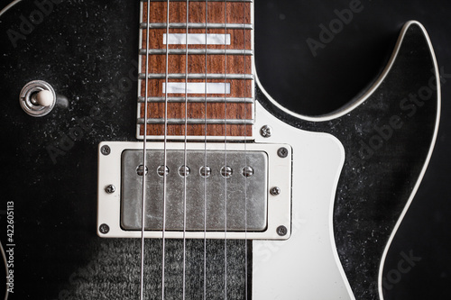 electric guitar close up photo