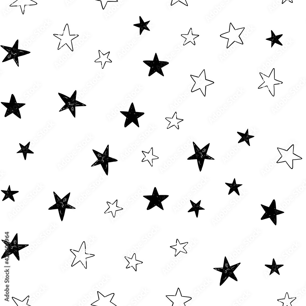 Star doodle seamless pattern. Background texture. Star doodle seamless pattern. Background texture.