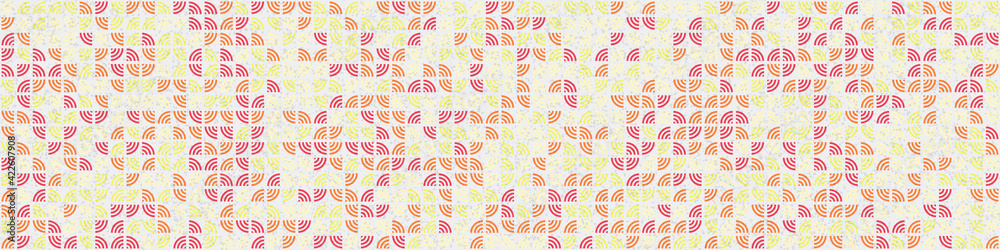 Abstract Geometric Pattern generative computational art illustration