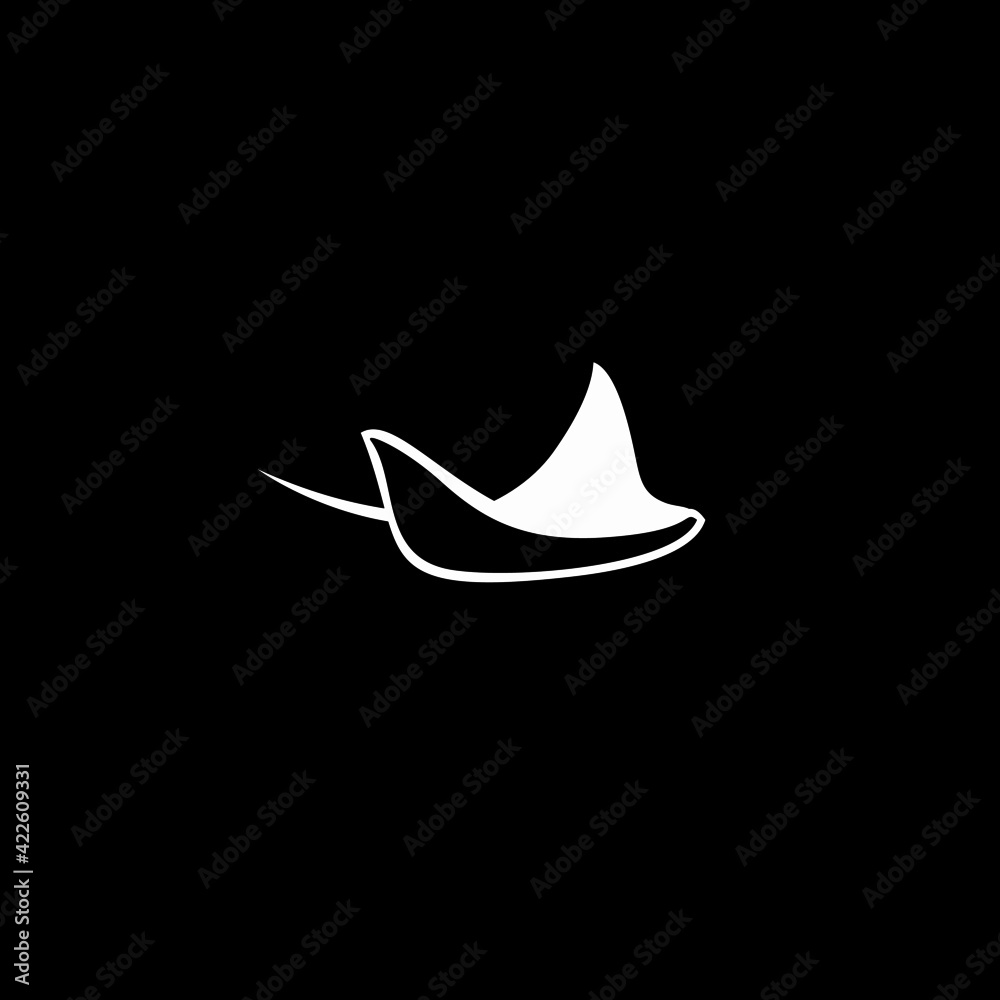 Stingray logo design vector template Stingray logo design vector template