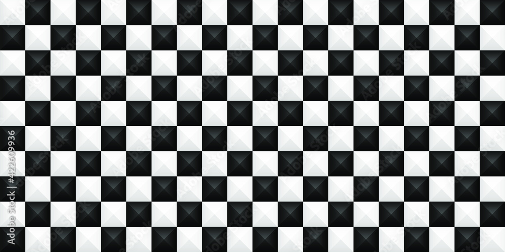 Black and white mosaic background. Vector illustration. Black and white mosaic background. Vector illustration.