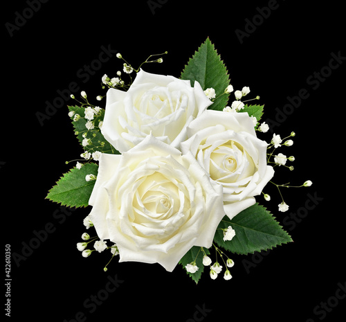 White rose flowers in a flo...