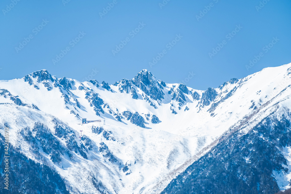 雪の木曽駒ケ岳