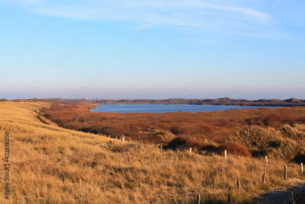 Juist, East Frisian Islands / Insel Juist in Ostfriesland, Dünenlandschaft in Lee beim Hammersee