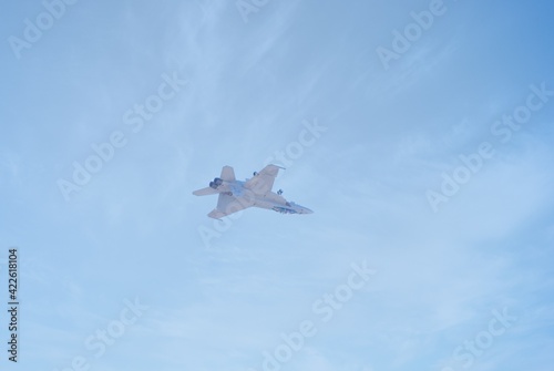 Air force fighter planes on display and doing aerial maneuvers © Rajesh