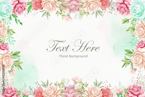 Elegant floral background with beautiful flower