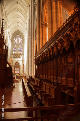 The interior of the biggest cathedral of Argentina with great perspectives