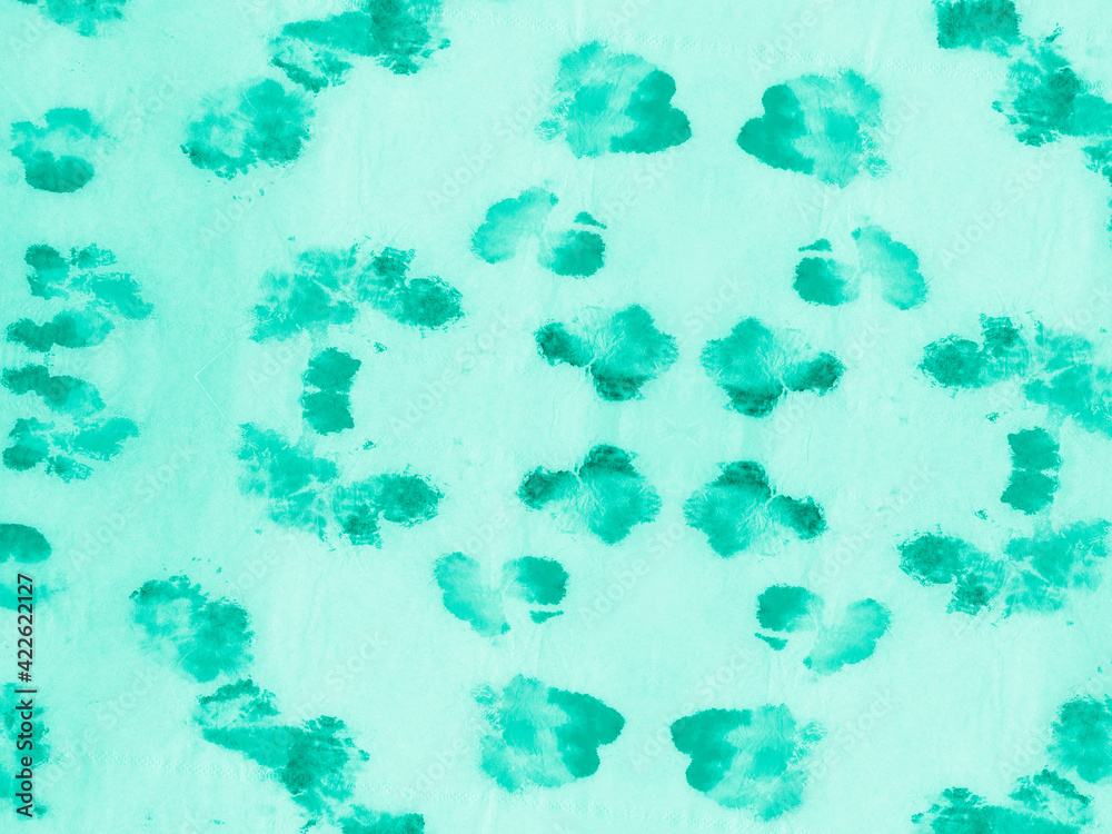 Paint Watercolour Splatter. Neo Mint Ink Dye Print. Handmade Wallpaper. Watercolour Abstract Water. Gradient Print. Paintbrush Surface. Neo Mint Watercolor Spotted Texture.