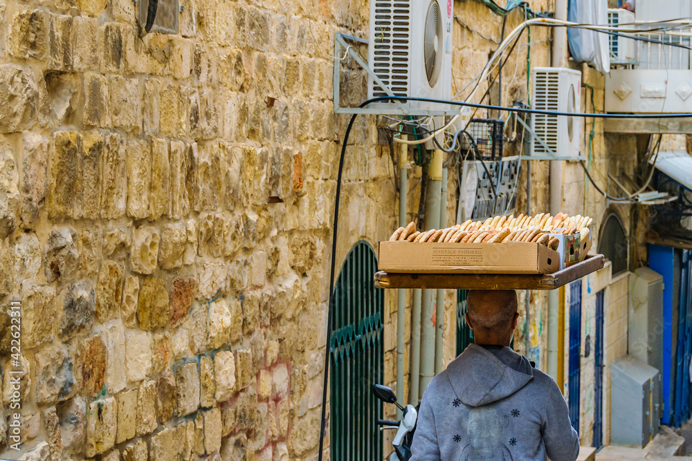 Street Scene at Old Jerusalem, Israel