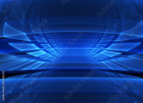 Technological textured background. 3D Fractal graphics. Science and technology concept.
