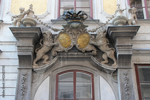 baroque mansion (savoysches damenstift) in vienna (austria) photo