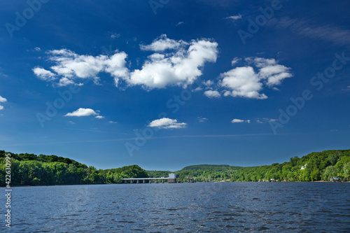 Connecticut River near Middletown on a sunny day in June. photo