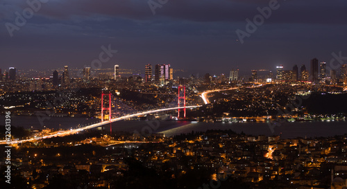 15 July Martyrs Bridge in Istanbul  Turkey