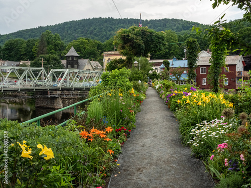 Bridge of Flowers in  Shelburne Falls, MA, United States