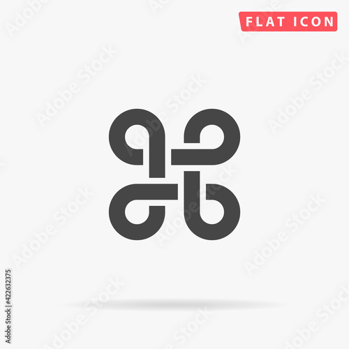 Command flat vector icon. Hand drawn style design illustrations