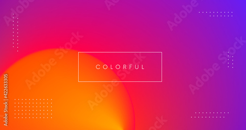 Abstract blurred gradient background. Minimal colorful modern backdrop vector design.