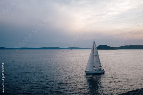 sailboat on the sea © Ekaterina
