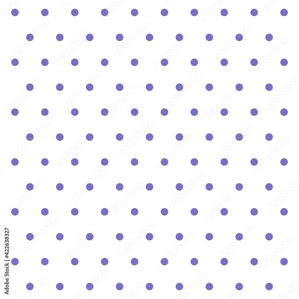 Easter pattern polka dots. Template background in violet and white polka dots . Seamless fabric texture. Vector illustration