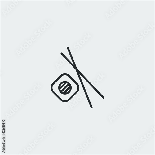 sushi icon vector sign symbol