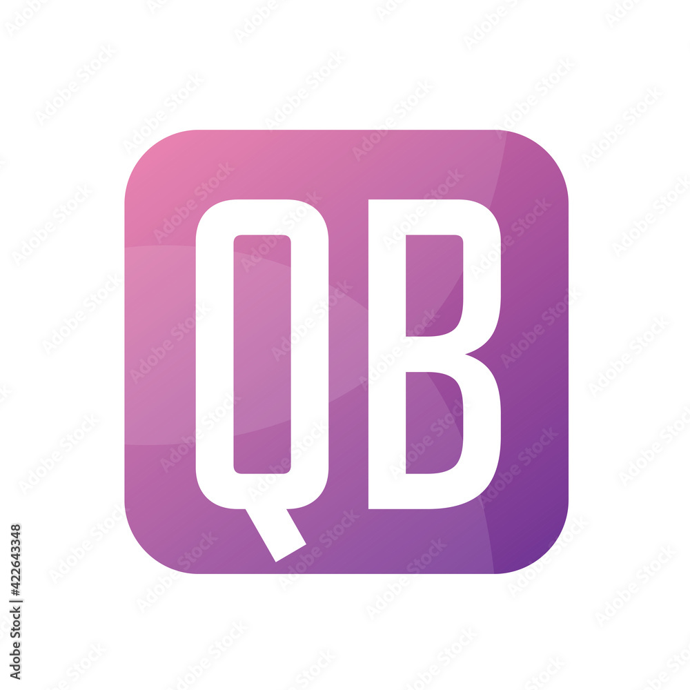QB Letter Logo Design With Simple style QB Letter Logo Design With Simple style