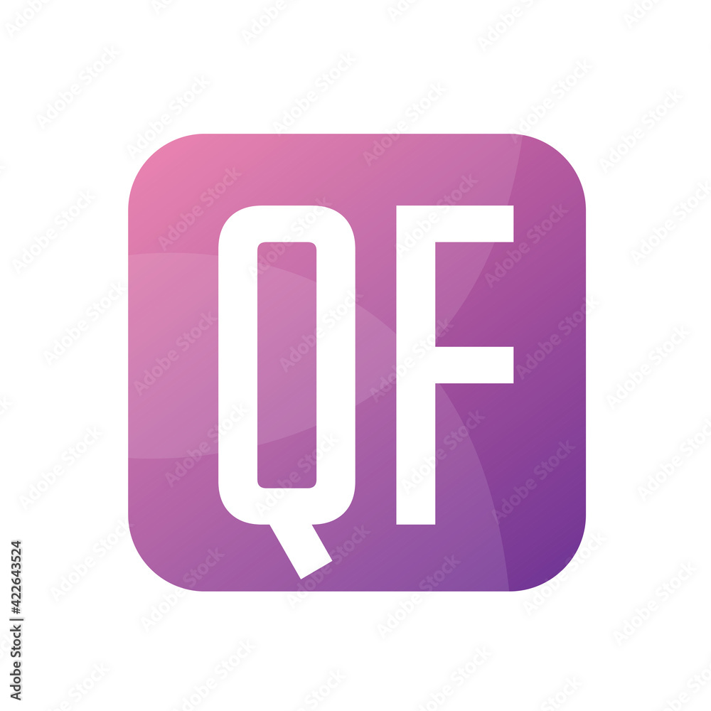 QF Letter Logo Design With Simple style QF Letter Logo Design With Simple style