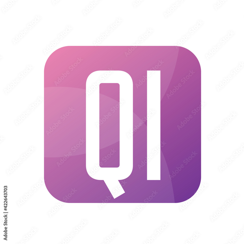 QI Letter Logo Design With Simple style QI Letter Logo Design With Simple style