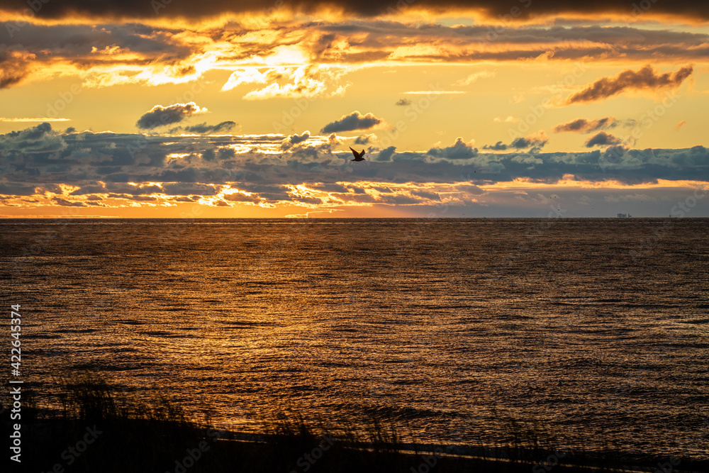Obraz premium Sonnenuntergang an der Ostsee