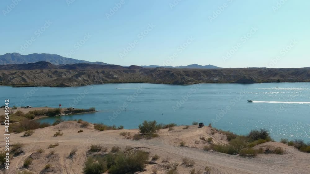 Boats crossing on a lake (longer) Boats crossing on a lake (longer)
