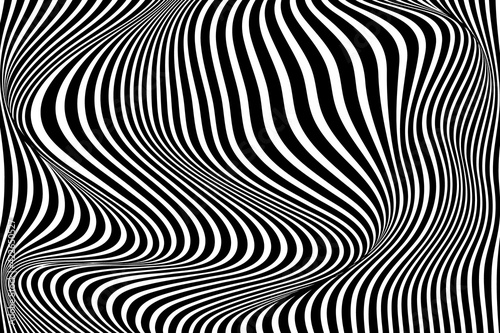Billede på lærred Psychedelic optical illusion