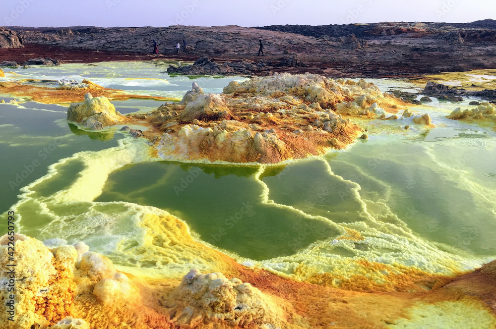 Paysages de Dallol, désert de Danakil, Éthiopie