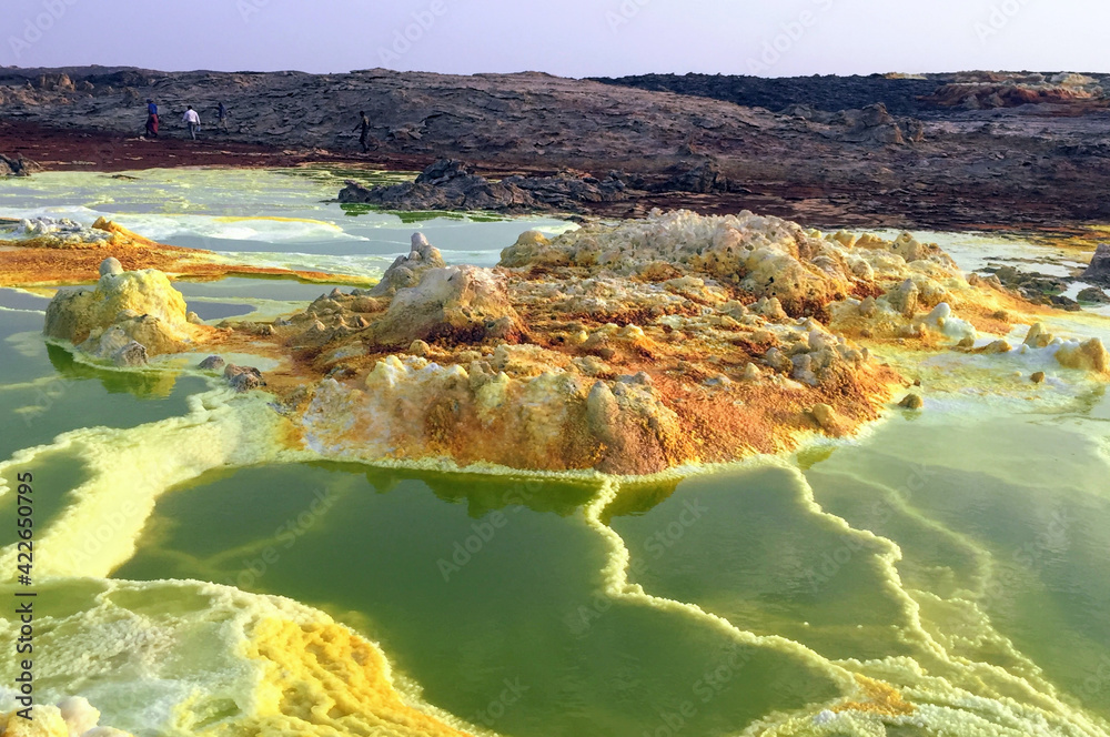 Paysages de Dallol, désert de Danakil, Éthiopie