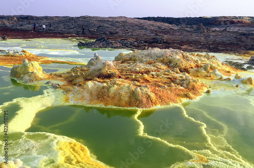 Obraz na płótnie Paysages de Dallol, désert de Danakil, Éthiopie w salonie
