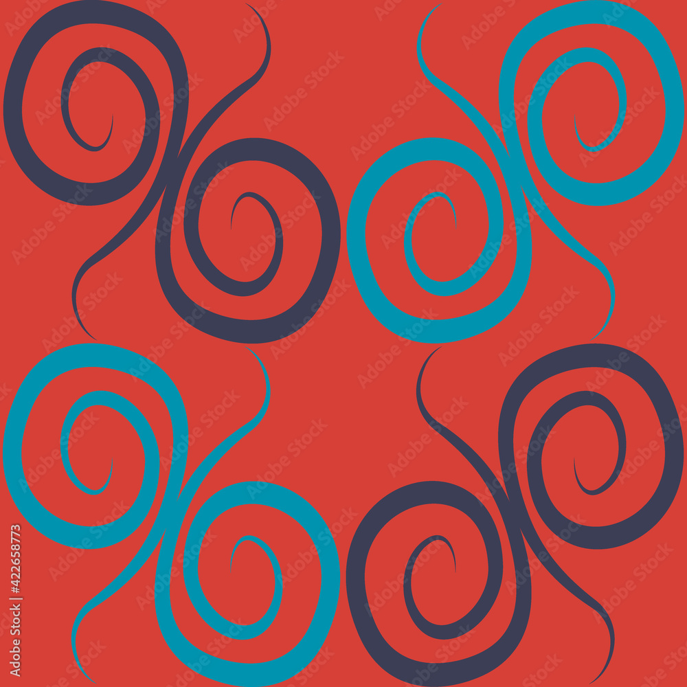 Seamless texture, pattern on a square background - colored curls. Abstraction. Background for a website or blog, wallpaper, textiles, packaging. Seamless texture, pattern on a square background - colored curls. Abstraction. Background for a website or blog, wallpaper, textiles, packaging.