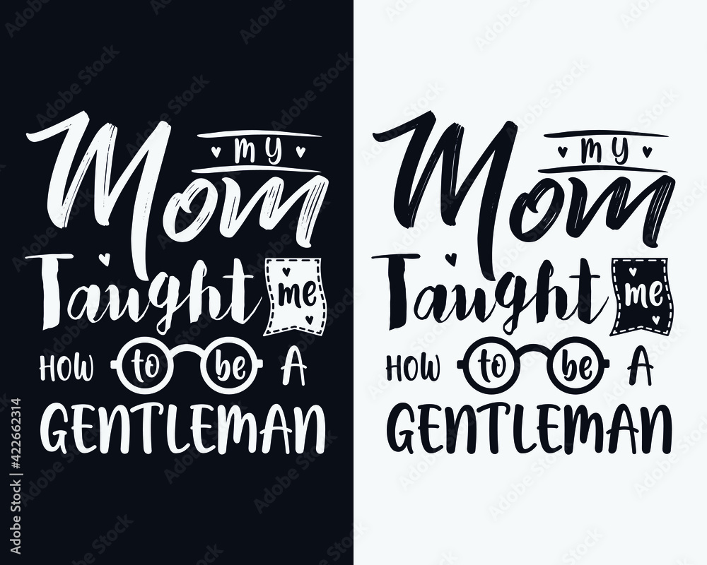 Fototapeta premium Mother's day t-shirt design, Happy mother's day, Mother's day typography 