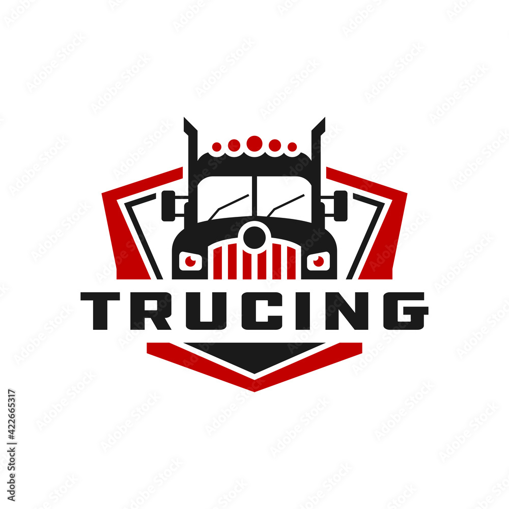 Transport truck industry logo