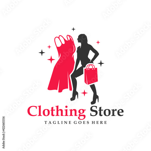 modern womens clothing shop logo