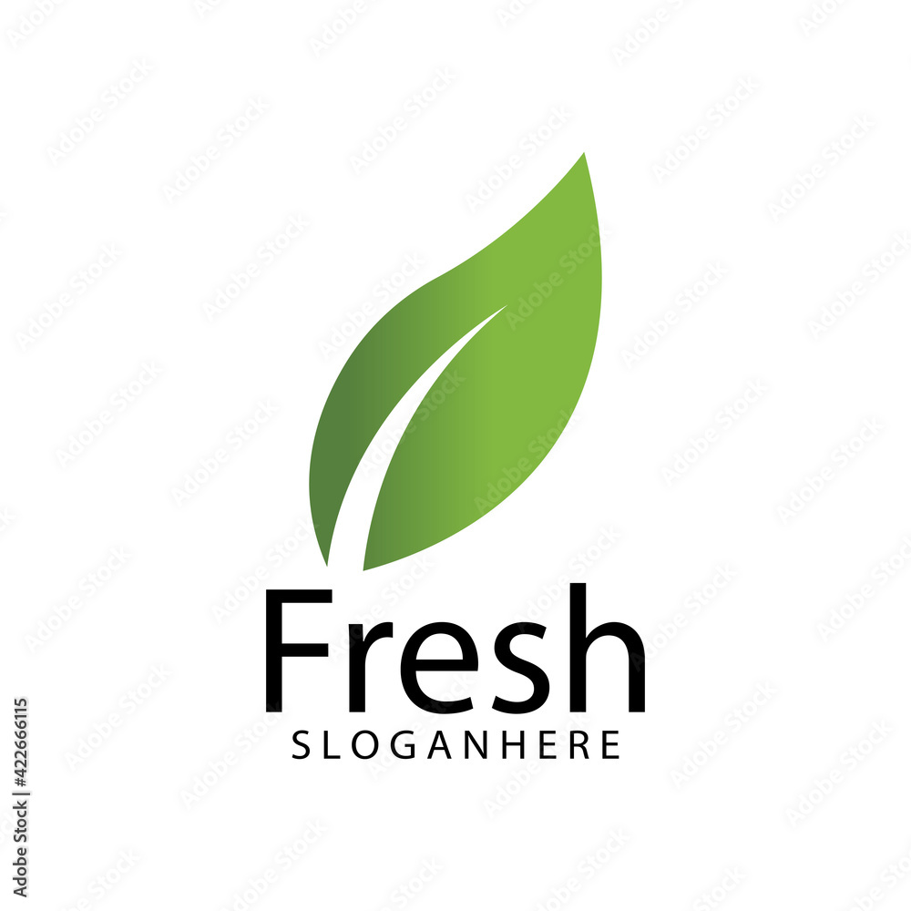 Leaf icon Vector Illustration design Logo template Leaf icon Vector Illustration design Logo template