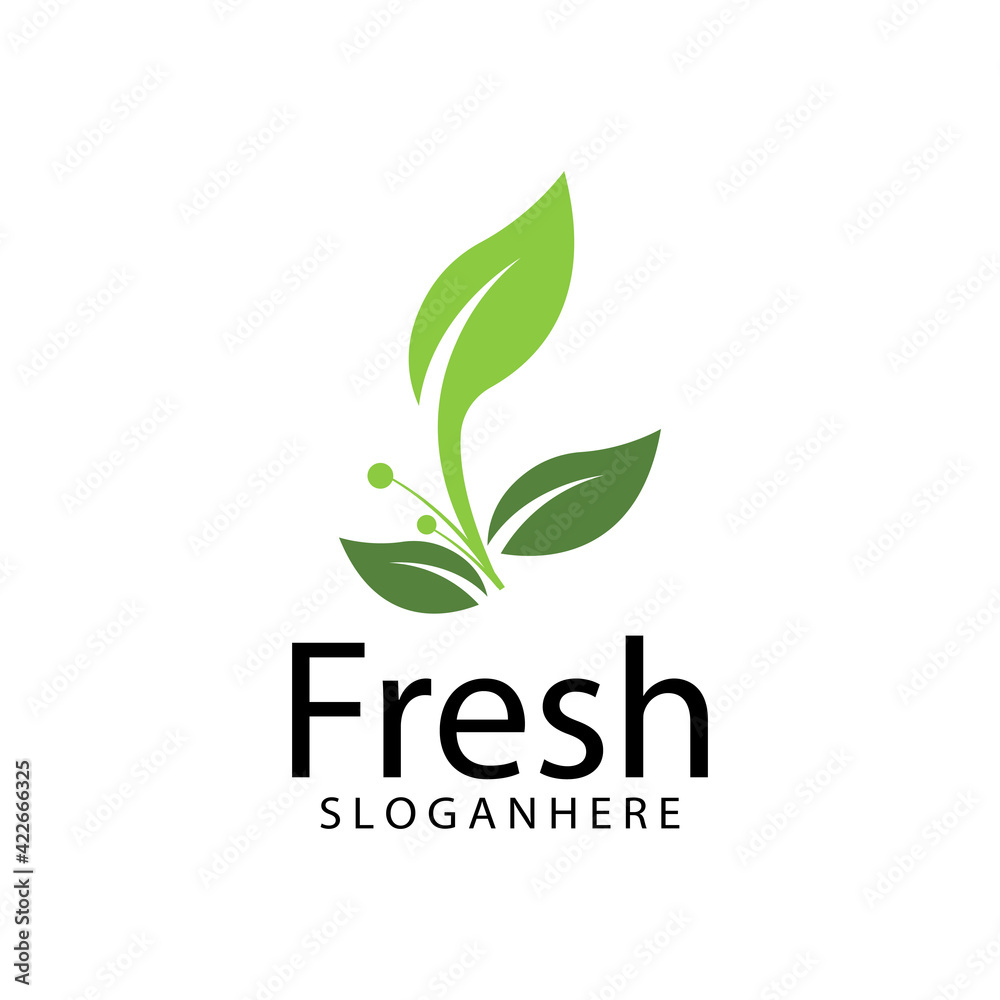 Leaf icon Vector Illustration design Logo template Leaf icon Vector Illustration design Logo template