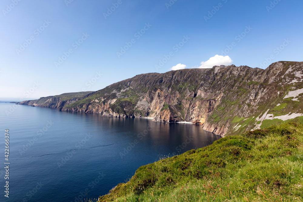 Coastline of the southwestern edge of Ireland in Clare county